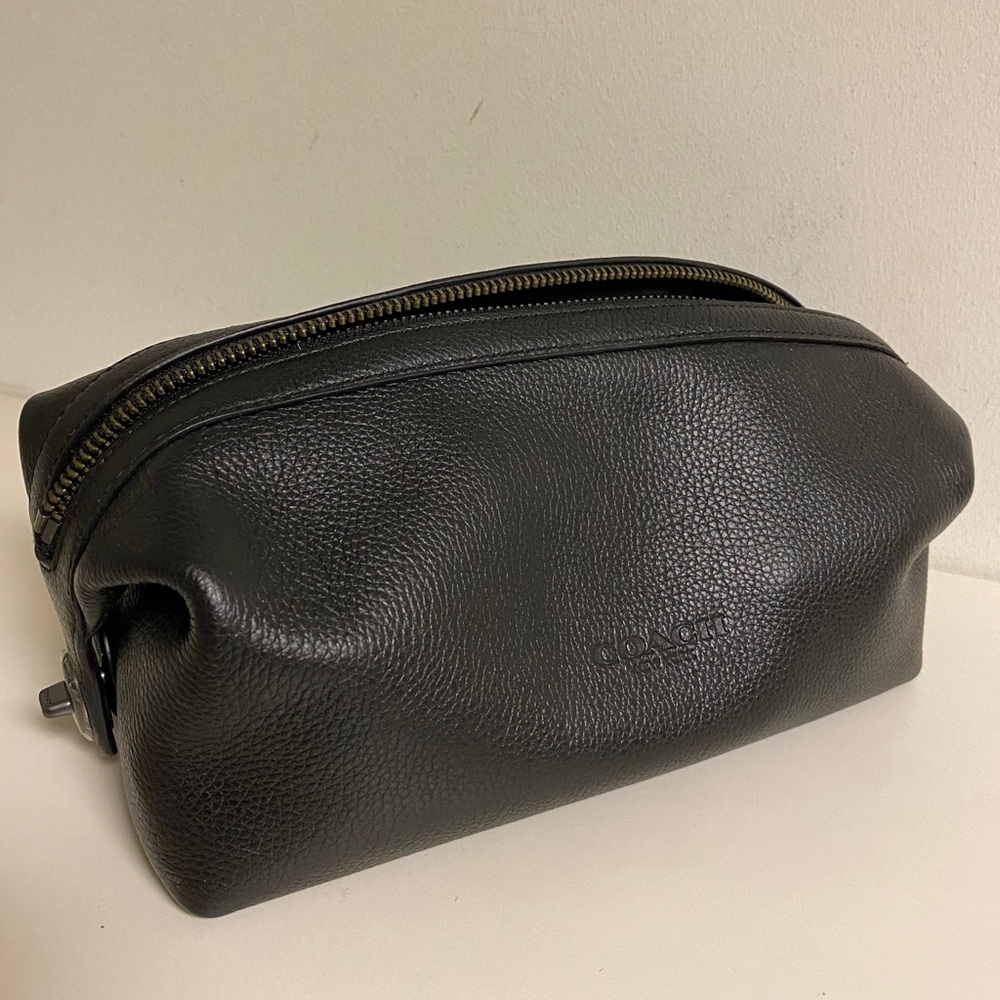 Coach leather travel pouch